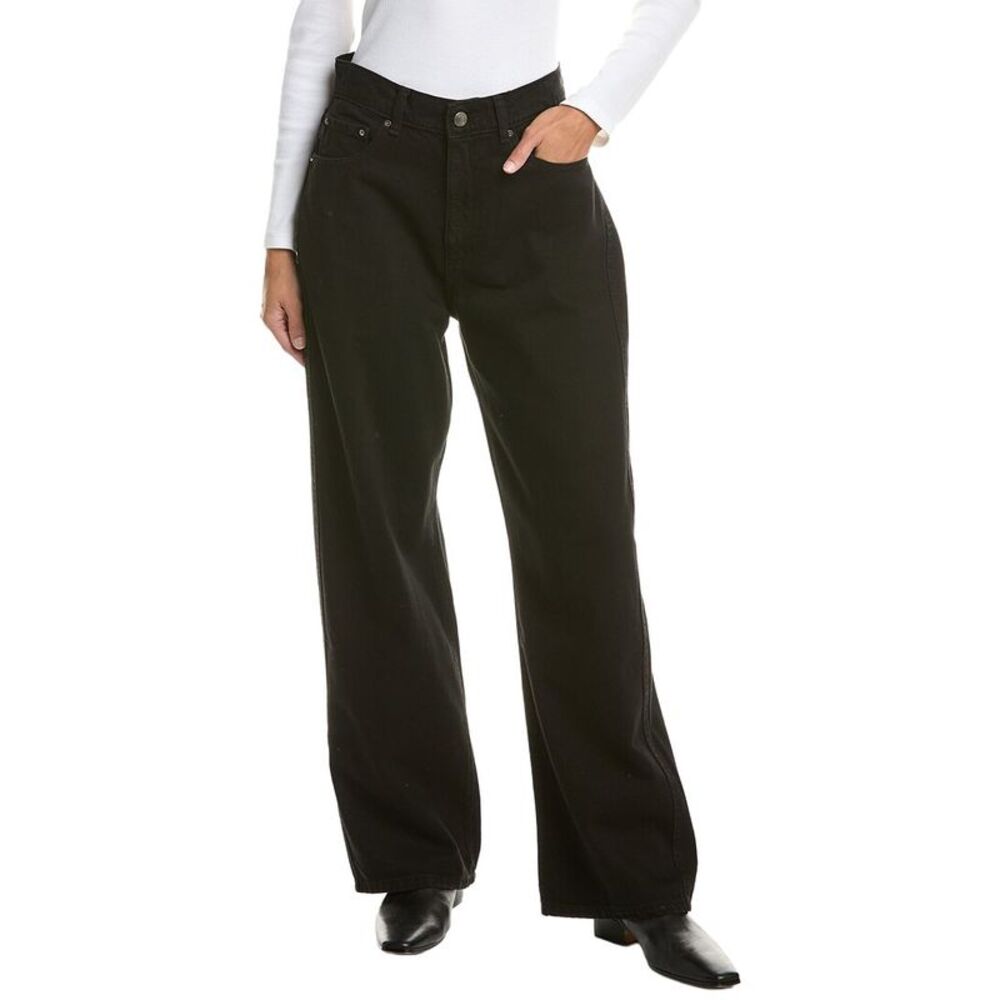 Dl1961 Womens  Taylor Black Relaxed Barrel Jean, Black